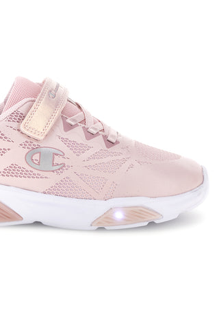 Sneakers rosa con luci LED Champion WAVE TRI G PS