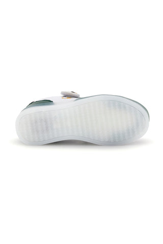 Weiße und grüne Sneaker mit LED-Beleuchtung Champion GLW B TD