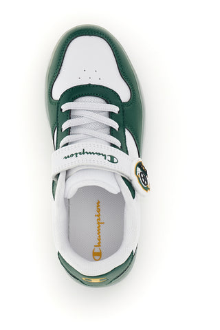 Weiße und grüne Sneaker mit LED-Beleuchtung Champion GLW B TD