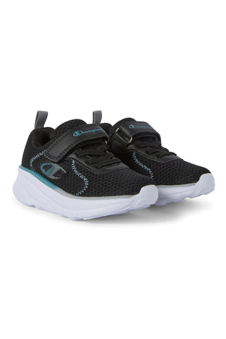 Schwarze Sneaker mit petrolfarbenen Details Champion HRO J B TD