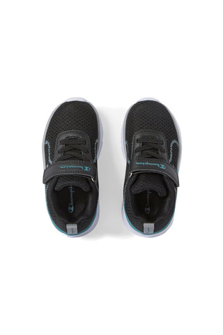 Schwarze Sneaker mit petrolfarbenen Details Champion HRO J B TD