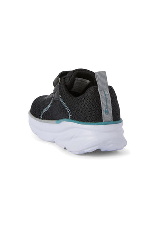 Schwarze Sneaker mit petrolfarbenen Details Champion HRO J B TD