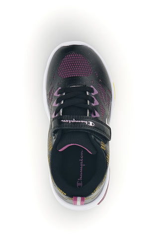Sneakers nere e fucsia con luci Champion Wave Tri G TD