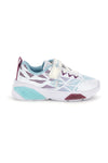 Sneakers bianche e azzurre con luci LED Champion Wave Tri G TD