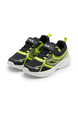 Schwarze und limettengrüne Fila Baselock V Sneaker
