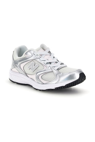 Sneakers grigie con dettagli rosa New Balance P4088NR