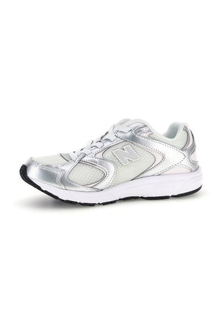 Sneakers grigie con dettagli rosa New Balance P4088NR