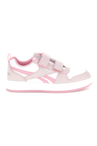 Sneakers rosa e bianche con doppio strappo Reebok ROYAL PRIME 2 STRAP HOOK LOOP