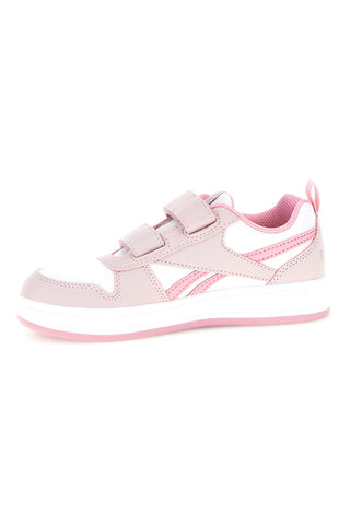 Sneakers rosa e bianche con doppio strappo Reebok ROYAL PRIME 2 STRAP HOOK LOOP