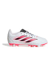 Weiße und rosa Fußballschuhe Adidas Predator Club FG/MG