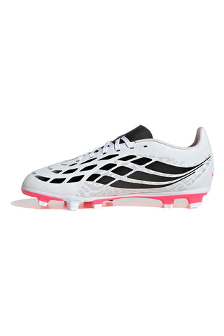 Weiße und rosa Fußballschuhe Adidas Predator Club FG/MG