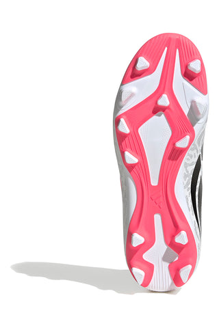 Weiße und rosa Fußballschuhe Adidas Predator Club FG/MG