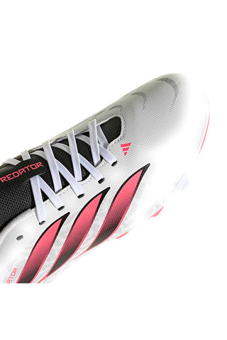 Weiße und rosa Fußballschuhe Adidas Predator Club FG/MG