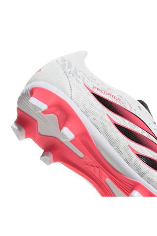 Weiße und rosa Fußballschuhe Adidas Predator Club FG/MG