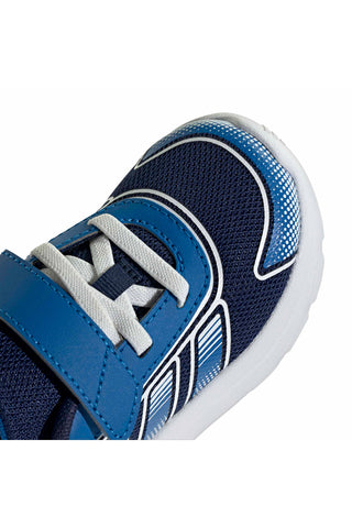 Blaue Sneaker mit Klettverschluss und Schnürsenkeln Adidas Tensaur Run 4 EL I