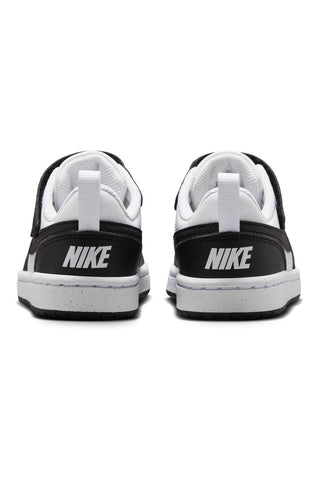 Weiß-schwarze Nike Court Borough Low Recraft Sneaker