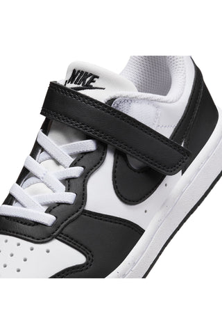 Weiß-schwarze Nike Court Borough Low Recraft Sneaker