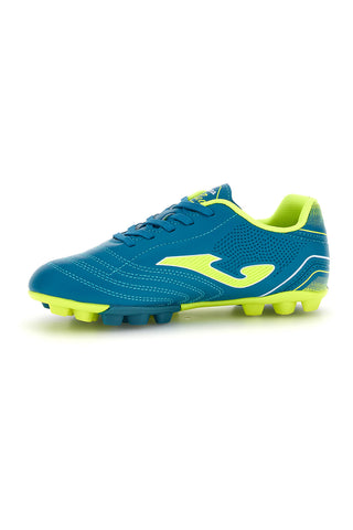 Scarpe da calcio blu petrolio e gialle fluo con tacchetti Joma TOJW2617HG