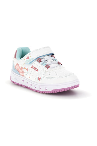 Sneakers bianche con dettagli rosa e azzurri Joma JPIPEW2602V