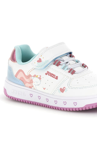 Sneakers bianche con dettagli rosa e azzurri Joma JPIPEW2602V