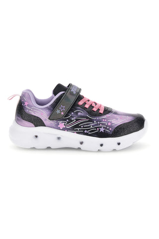 Sneakers lilla e nere con luci LED e stelle Joma Jspacw2601V