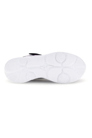 Lila-schwarze Sneaker mit LED-Leuchten und Sternen von Joma, Modell Jspacw2601V