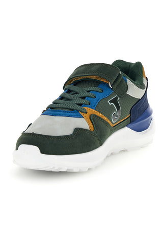 Sneakers verdi e blu con dettagli ocra Joma J3080W2615V