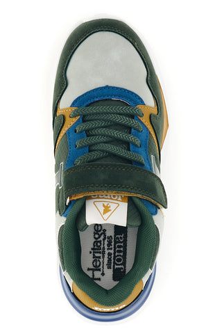 Sneakers verdi e blu con dettagli ocra Joma J3080W2615V