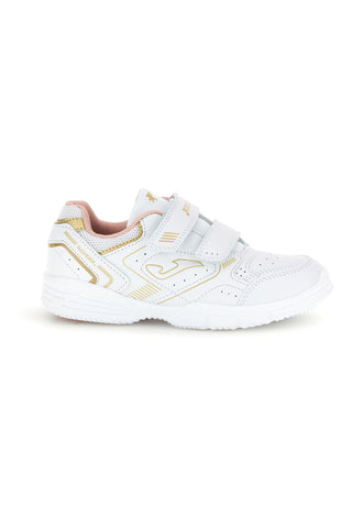 Sneakers bianche con doppio strappo e dettagli oro Joma WSCHOW2613V