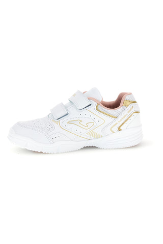 Sneakers bianche con doppio strappo e dettagli oro Joma WSCHOW2613V