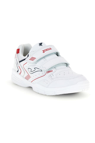 Sneakers bianche con doppio strappo e dettagli rossi e blu Joma WSCHOW2632V