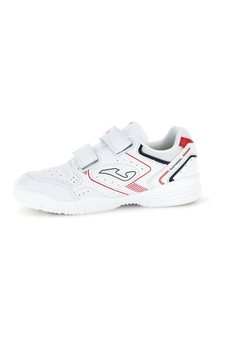 Sneakers bianche con doppio strappo e dettagli rossi e blu Joma WSCHOW2632V