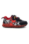 Scarpe nere e rosse con luci Spiderman R1310616S