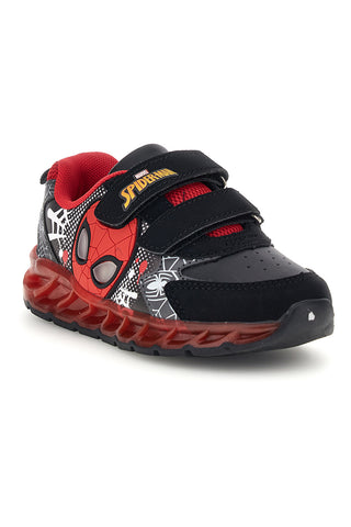 Scarpe nere e rosse con luci Spiderman R1310616S