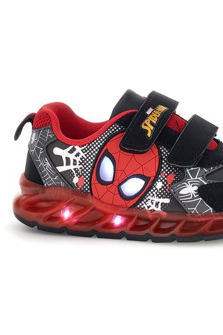 Scarpe nere e rosse con luci Spiderman R1310616S