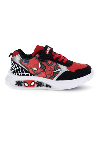 Scarpe nere e rosse con luci Spiderman R1310719S