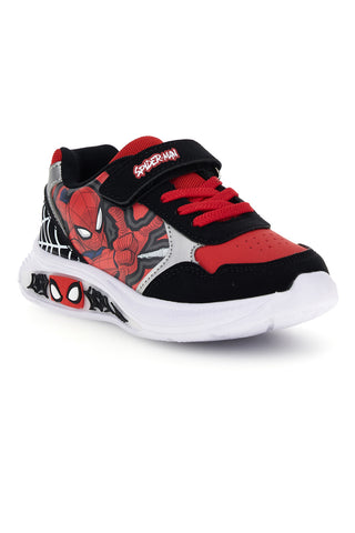Scarpe nere e rosse con luci Spiderman R1310719S