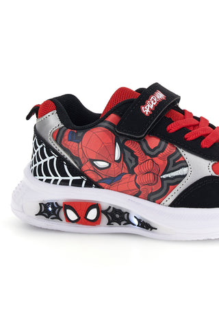 Scarpe nere e rosse con luci Spiderman R1310719S