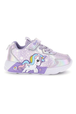 Scarpe lilla con luci Unicorn S8010269S