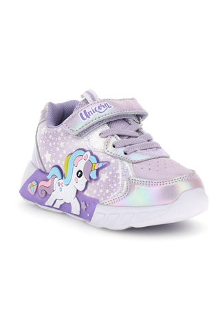 Lila Schuhe mit Lichteffekten Unicorn S8010269S