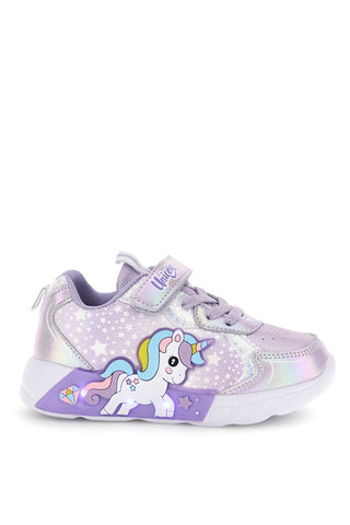 Lila Schuhe mit Lichteffekten Unicorn S8010269S