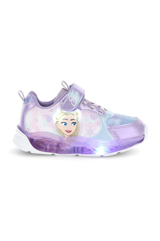 Scarpe lilla e azzurre con luci Frozen D4310808S