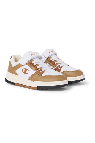 Beige-weiße Sneaker mit Klettverschluss Champion RD18 Heritage Evolve B PS