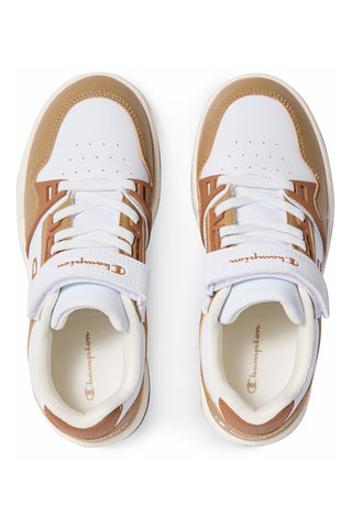 Beige-weiße Sneaker mit Klettverschluss Champion RD18 Heritage Evolve B PS