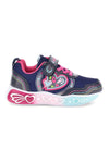 Sneakers blu navy e fucsia con cuori M-kids MG25104PT da Bambina | Pittarello