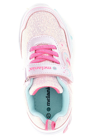 Sneakers blu navy e fucsia con cuori M-kids MG25104PT da Bambina | Pittarello