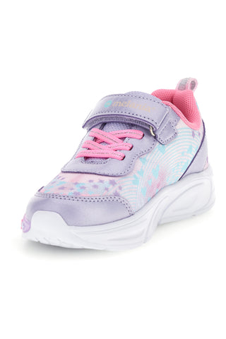 Sneakers lilla con luci LED e unicorno Mkids MJ65004