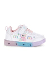 Sneakers bianche con luci LED e orsetto Mkids MJ65007