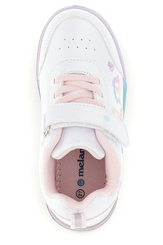 Sneakers bianche con luci LED e orsetto Mkids MJ65007