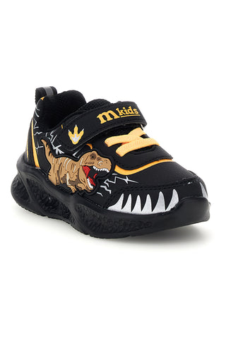 Sneakers nere con luci LED e dinosauro Mkids MJ65010